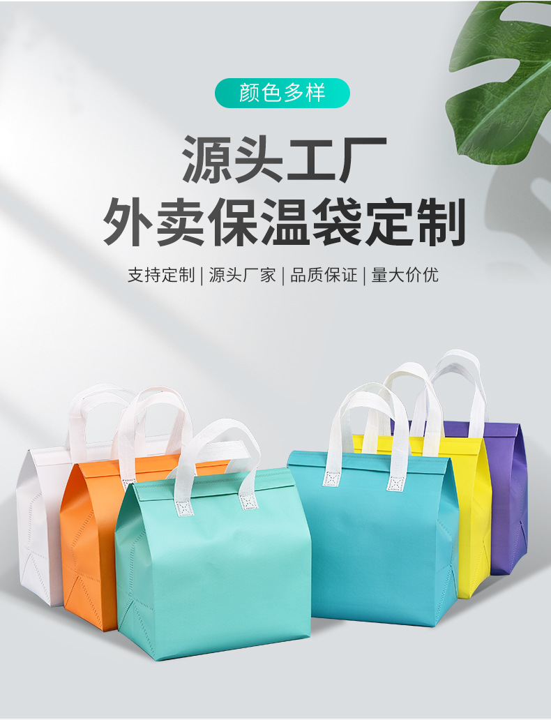 博尔塔拉蒙古自治州无纺布保温袋外卖袋